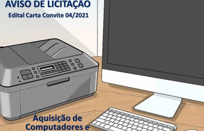 Aviso de Licitação - Aquisição de Computadores e Impressoras