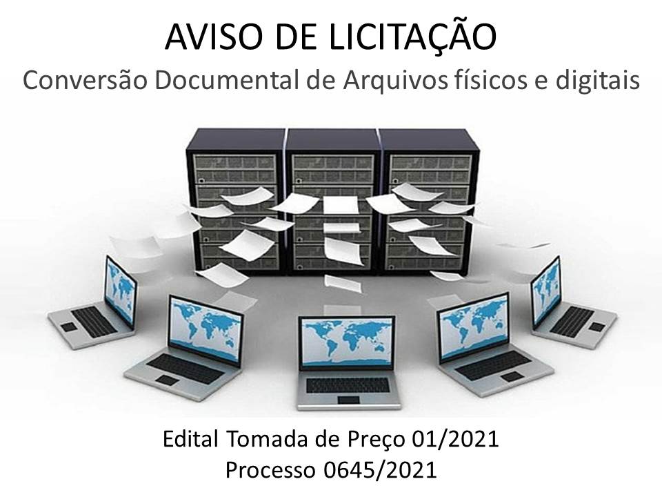 aviso de licitacao conversao de arquivos